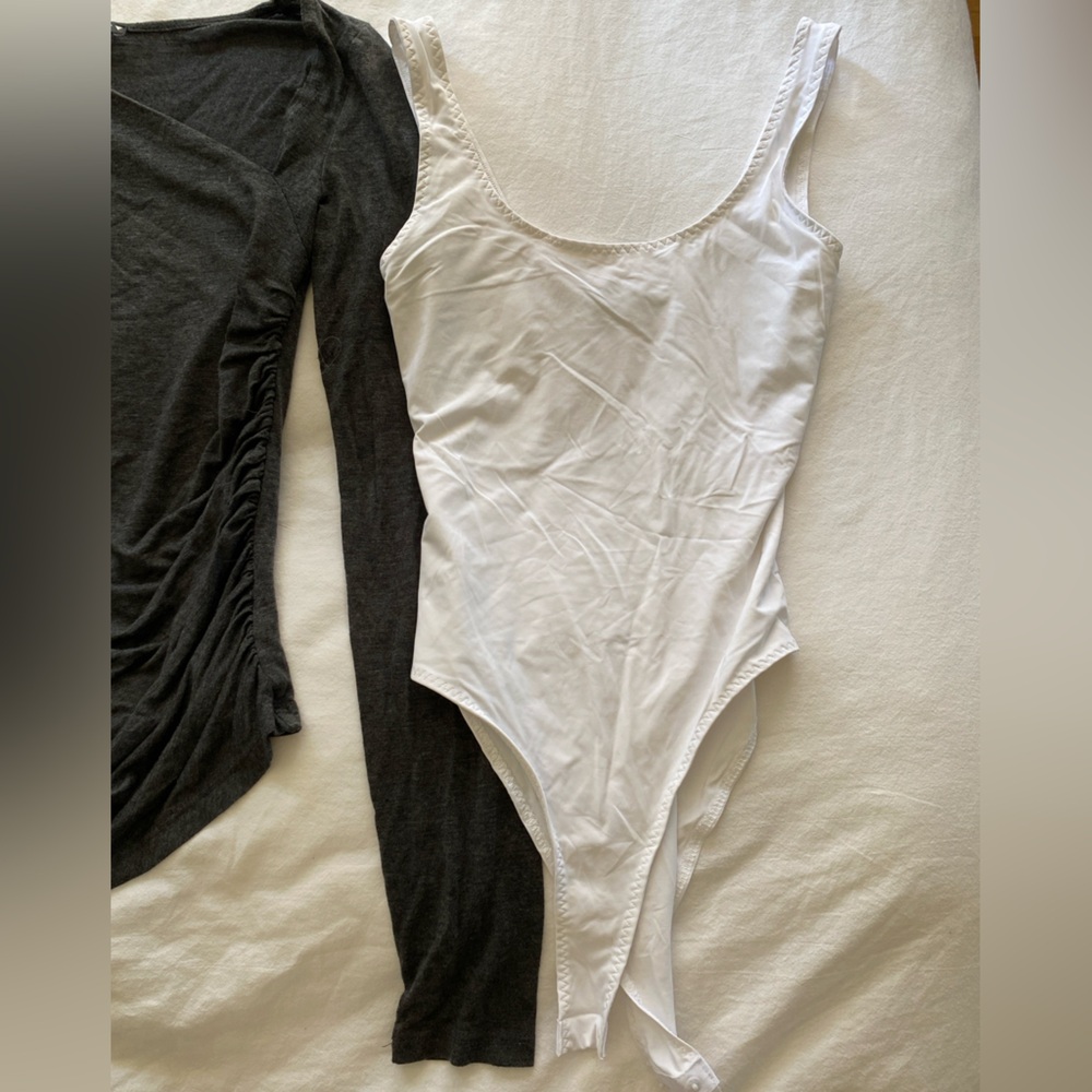 Zara White Tank Bodysuit